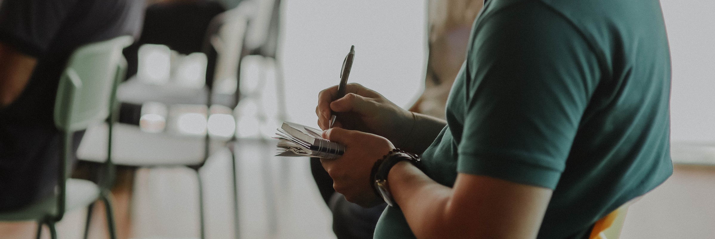 Man antecknar på möte