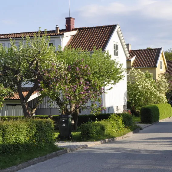 Villaområde under sommartid